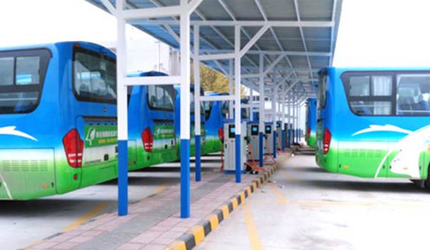 西安绿腾新能源公交车充电桩项目案例