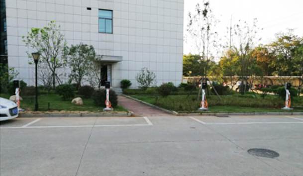 南昌国防科技大厦户外交流充电桩项目案例