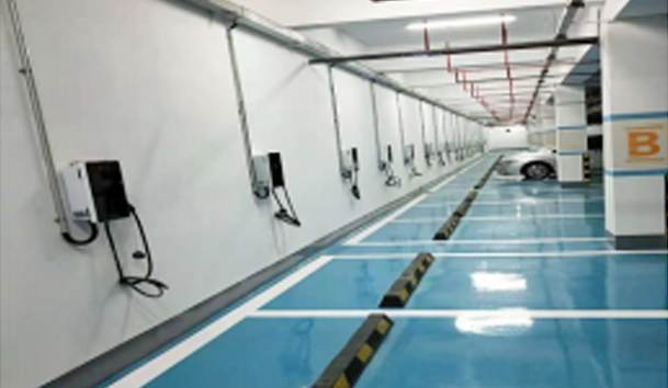 碧海湾碧海君庭充电站7KW交流充电桩项目案例