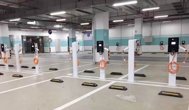 深圳拾悦城充电站7KW交流充电桩项目