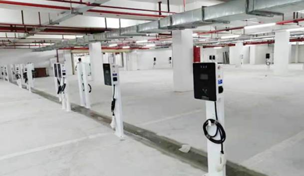 中山敏捷领航公馆充电站7KW交流充电桩项目案例