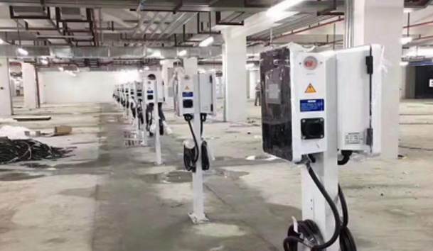 重庆昕晖地产充电站7KW交流充电桩项目案例
