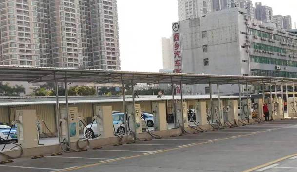 西乡客运站充电站120KW双枪直流充电桩项目案例
