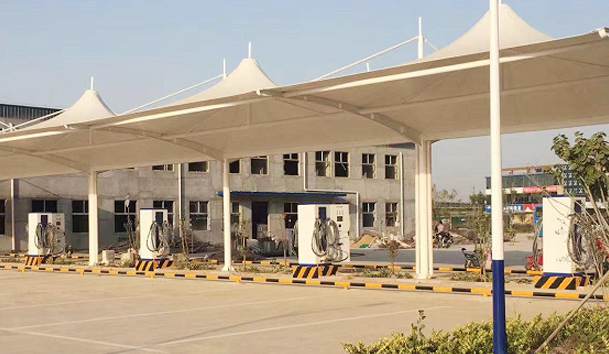 台前客运站充电站240kW4枪120kW双枪直流充电桩项目案例